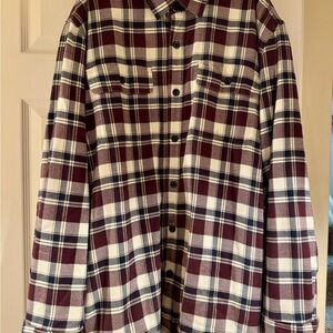 L.L. Bean Fleece Lined Flannel Shirt